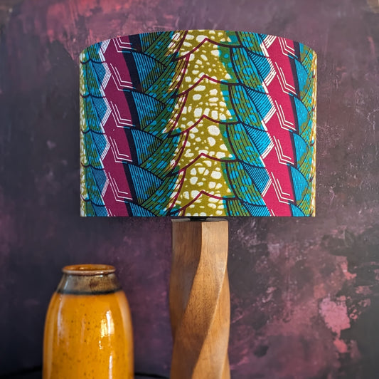 Tropical African Palm Tree Botanical Lampshade AKWU