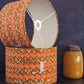 Orange Brown Brick African Lampshade BIRIKI