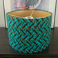 KOKORO Cross Key African Pattern Lampshade: Green Black Gold