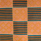 Orange & Green Geometric Kente Lamp shade OSEI