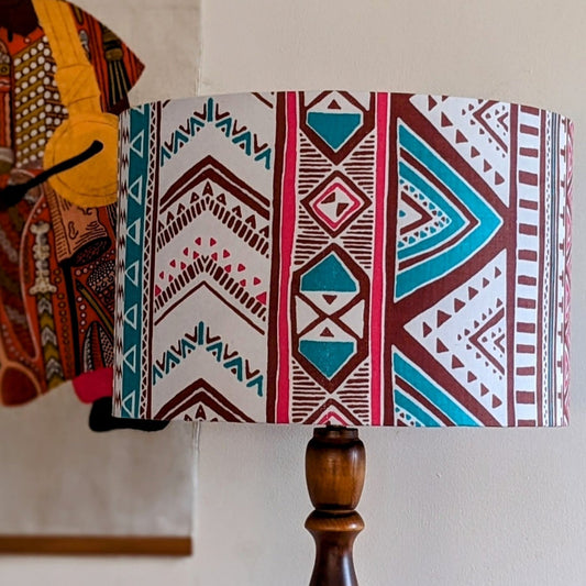 African Mudcloth Print Tribal Lampshade ROKIA