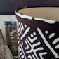 Brown Monochrome African Mudcloth Lampshade MOUSSA